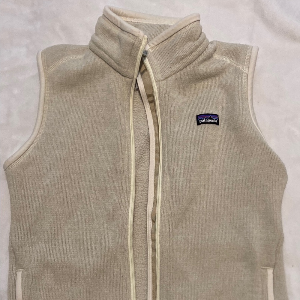 Patagonia Beige Fleece Vest